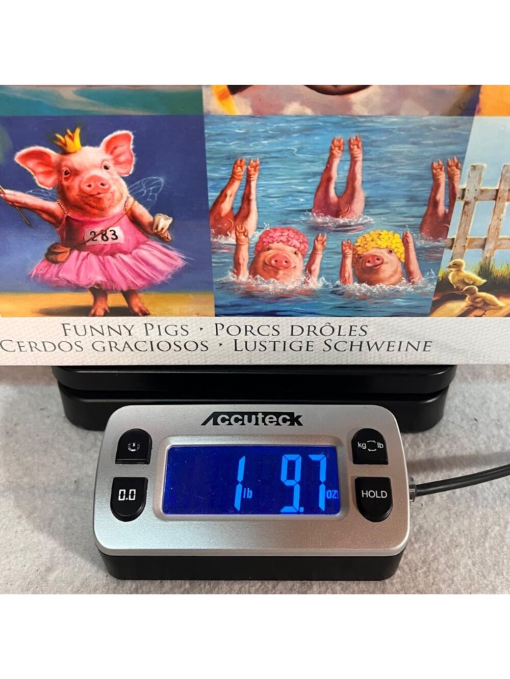 Funny Pigs 1000-Piece Jigsaw Puzzle By Eurographics Lucia Heffernan On Blueboard - Picture 12 of 12